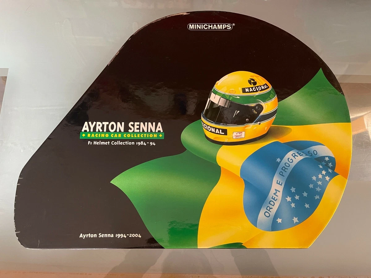 ミニカー 1/8 Helmet Ayrton Senna 1994(イエロー×グリーン) 「AYRTON