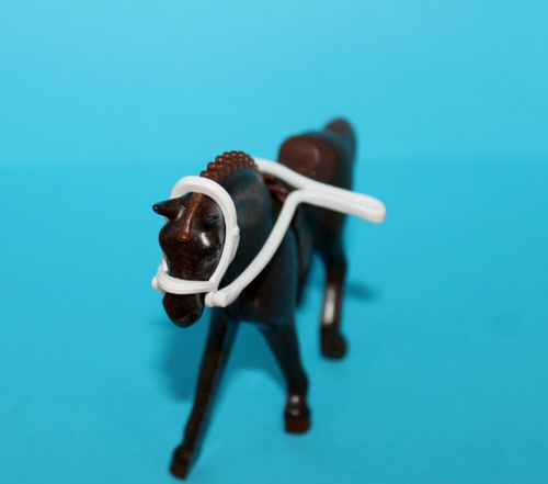 Playmobil Figura Caballo Marrón con Silla para Ecuestre, Rancho, Granja, Caballeros - Imagen 2 de 4