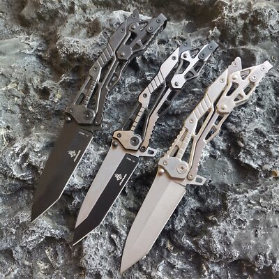Portable Shape Camping Outdoor Survival Supplies Foldable Pocket Knife Knives 
