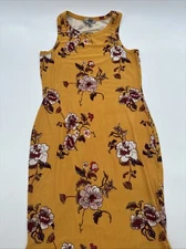 J For Justify Dress Women Small AOp Floral Yellow ..#20909