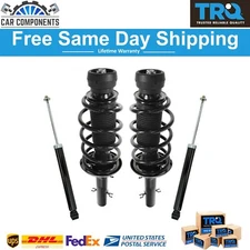 TRQ New Front & Rear Complete Strut Assembly & Shock Absorber Kit For 1998-10 VW