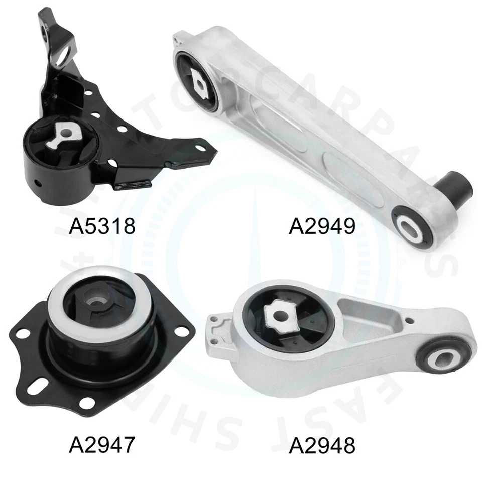 4Pcs Engine Motor Mount Kit For 2003-2005 Dodge Neon 2.0L 2949 2948 2947 3124 - Image 2 of 4