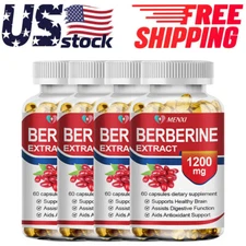 Premium Berberine HCL 1200mg Blood Sugar Support High Potency Anti-inflammatory
