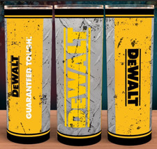 DeWALT Tools Guaranteed Tough Distressed Cup Mug Tumbler 20oz