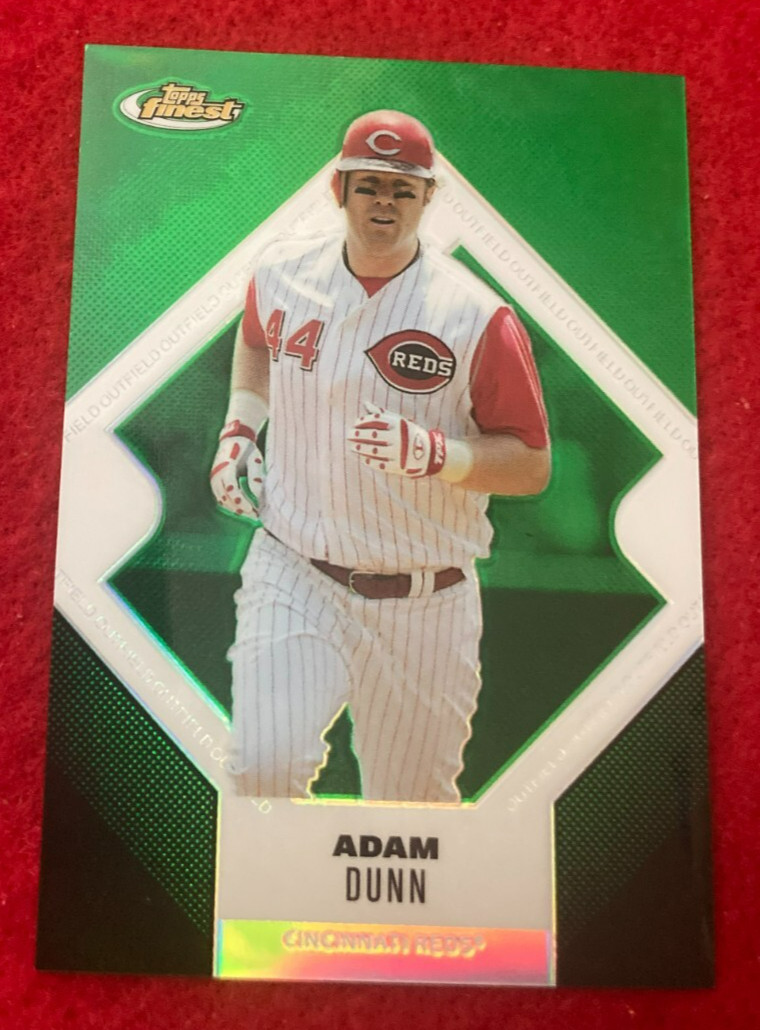 Adam Dunn 2006 Topps Finest #85 Green Refractor Cincinnati Reds Insert SP  /199