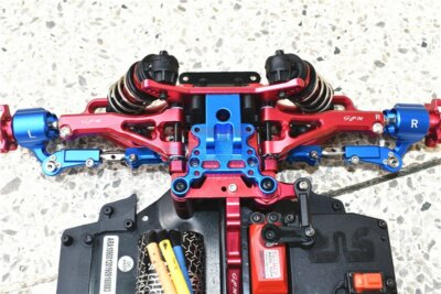 Set Bracci GPM In Lega Nera Per Arrma RC 1/8 6S BLX &ndash; Anteriore E Posteriore, Tuning Estremo!