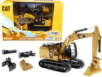 CAT Caterpillar 320F L Hydraulic Tracked Excavator with 5 Work Tools ''Play & Col