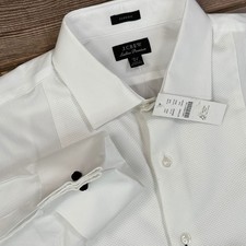 J.Crew Mens Size 15.5 34 Tuxedo Shirt White Ludlow Premium Textured Bib NWT