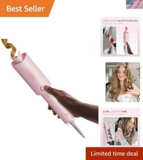 Portable CURLPRO Pink Curling Iron - 1 Inch, Anti-Tangle with Long-Lasting Waves
