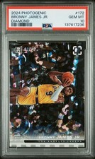 2024 Photogenic Bronny James Jr Diamond RC /75 PSA 10 Pop 2 Lakers #172