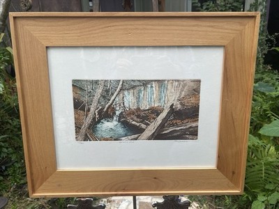 Michael Budden Ltd Edition Etching 135/400 BEAVER POND Hand Signed and Framed