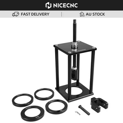 NICECNC Motorcycle UTV ATV Rear Shock Spring Compressor Tool w/ 4x Adapters Kit - image 1 of 4