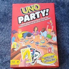 Mattel UNO Party Strategy Card Game 6-16 Players Complete Game HMY49