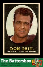 1958 Topps #91 Don Paul DB EXMT/EXMT+ X3775035
