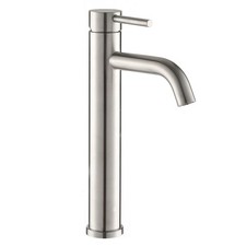 Single Hole Bathroom Sink Faucet, High Arc Spout, Matte Black