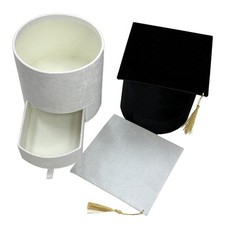 Graduation Cap Gift Box Multipurpose with Drawer Graduation Cap Candy Box