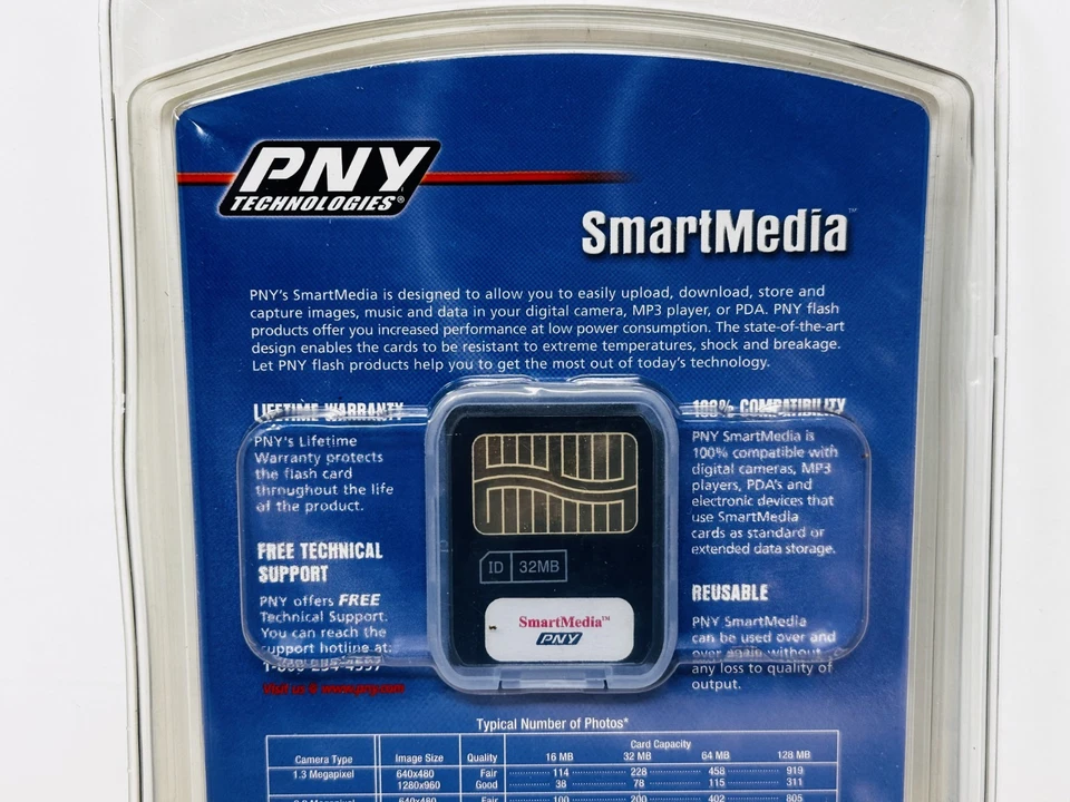 PNY 32MB SmartMedia Card - P-SF3032-RF Memory Card - NEW - Image 4 of 4
