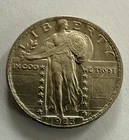 1923 Standing Liberty Quarter - BU Awesome Details Scratched