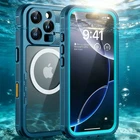 For iPhone 16 Pro Max 16 17 MagSafe Waterproof Case Shockproof Heavy Duty Cover