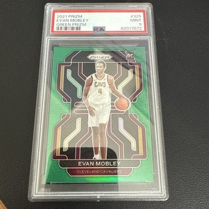 2021 Evan Mobley PSA 9 Panini Prizm Green Prizm Mint Rookie Rc #325 🔥🏀