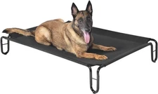 Elevated Dog Cot Bed Tool-Free Assembly - Outdoor Raised Dog Cooling Bed Large