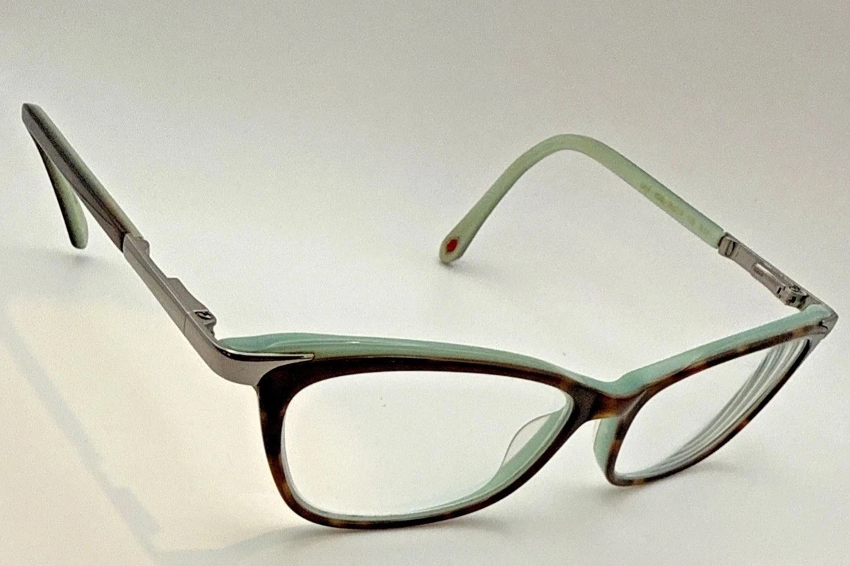 Lulu Guinness LG914 TOR Tortoise Mint Green Cat Eye Eyeglasses‎ Frames 50-17-135 Lulu Guinness Eyeglasses Womens Tortoise Mint Polka Dot L865  main image 3