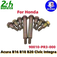 For Honda Acura Upper amp&Lower Timing Cover Bolt Kit B16 B18 B20 Civic Integra