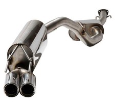 FOX Spotauspuffanlage ab Kat 2x76mm mit Absorber für Opel Calibra A 2.0l Turbo