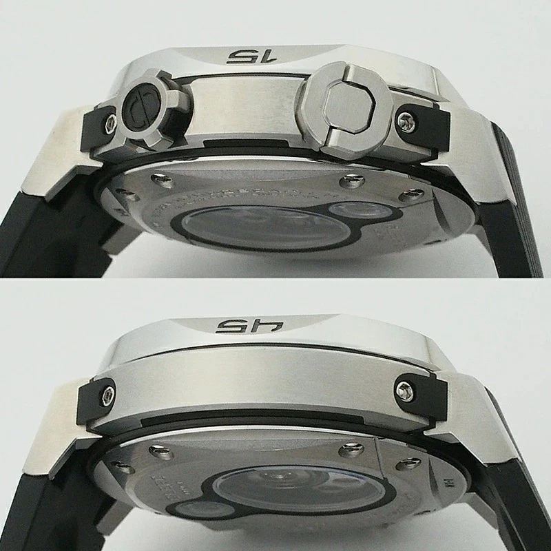 CLERC HydroScuff H1-1 银色 橡胶 黑色 不锈钢 手表 手表 二手 — 第 2/4 张图片