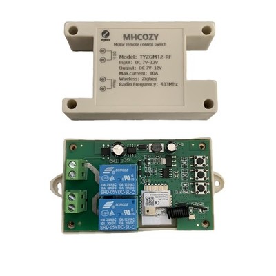 Tuya Smart Life Zigbee Remote Control Forward Reverse Relay Module for DC 7-3...