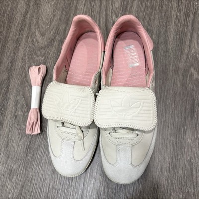 adidas Pharrell x Samba Humanrace Low Top Leather Sneakers White/Pink ID3127