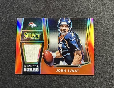 2014 Panini Select John Elway Select Stars Orange Game-Worn 7/50 #SS-JE