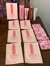 Authentic Topicals Faded Serum Unscented 30 ML Eye Masks 6 Pairs Balm & Gift New