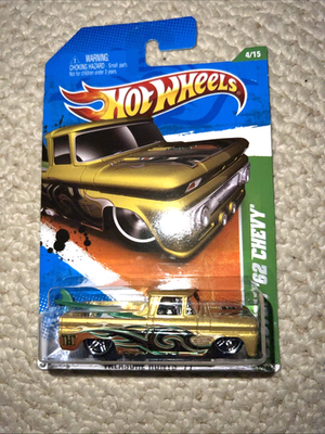 #ad #ad 2011 Hot Wheels 62 Custom Chevy Pickup Regular Treasure Hunt $34.00