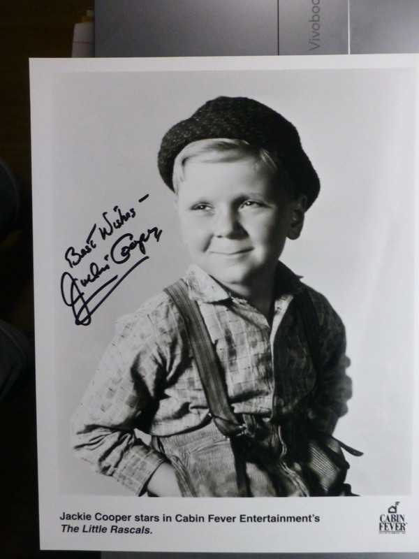 Jackie Cooper (Little Rascals) Signed 8 x 10 Black and White Photo with COA