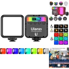RGB Video Light Portable Camera LED Panel 360  Full Color Dimmable Rechargeable
