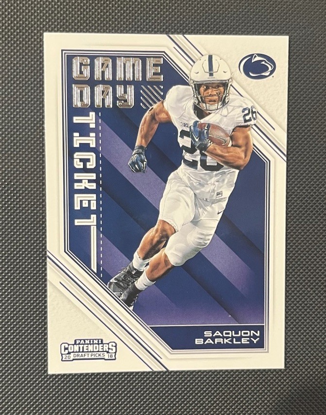 2018 Panini Contenders Draft Picks / Game Day Ticket #5 - Saquon Barkley (RC)