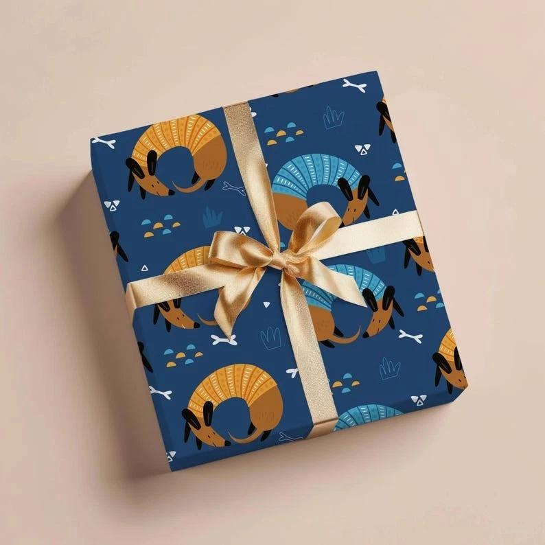 Dogs Wrapping Paper, Kids Birthday or Party Gift Wrap, Animal Children’s Roll - Image 2 of 4