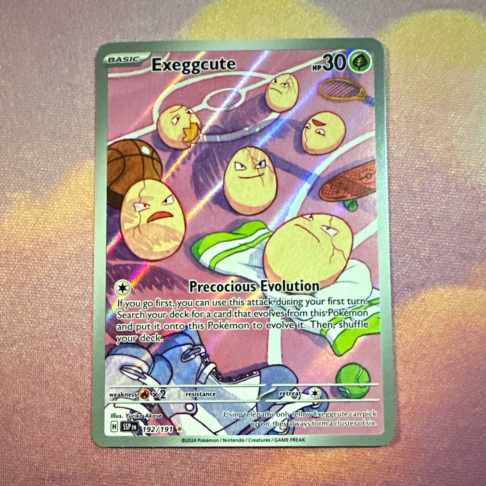 Pokémon TCG Exeggcute 192/191 Surging Sparks IR Holo EN 2024