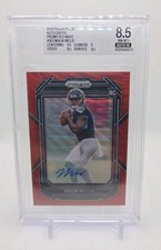 2022 Prizm Malik Willis Red Wave Auto /149 BGS 8.5