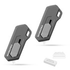WORKPRO Ceramic Small Safety Box Cutter 2PC,Quick Change Blade,Automatic Rebound