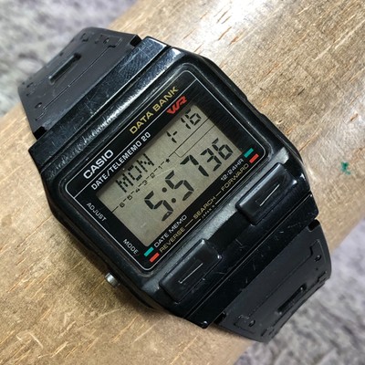 Casio Databank Men DB-25 Multifunction Rubber Quartz Digital 32mm Watch  3/4