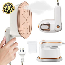 1100W 2-in-1 Travel Steamer &Iron,Foldable Handle,Compact & Portable, Gift-Ready