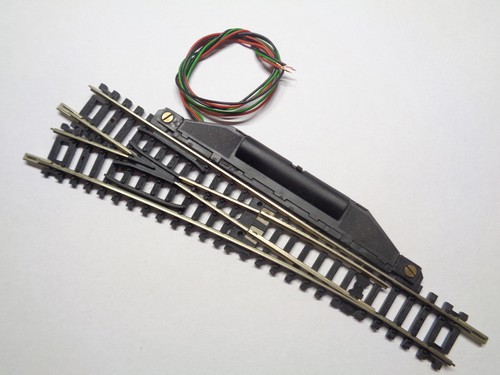 ROCO N elektr. Weiche 124mm 15° L (27408) | Condition: Gebraucht