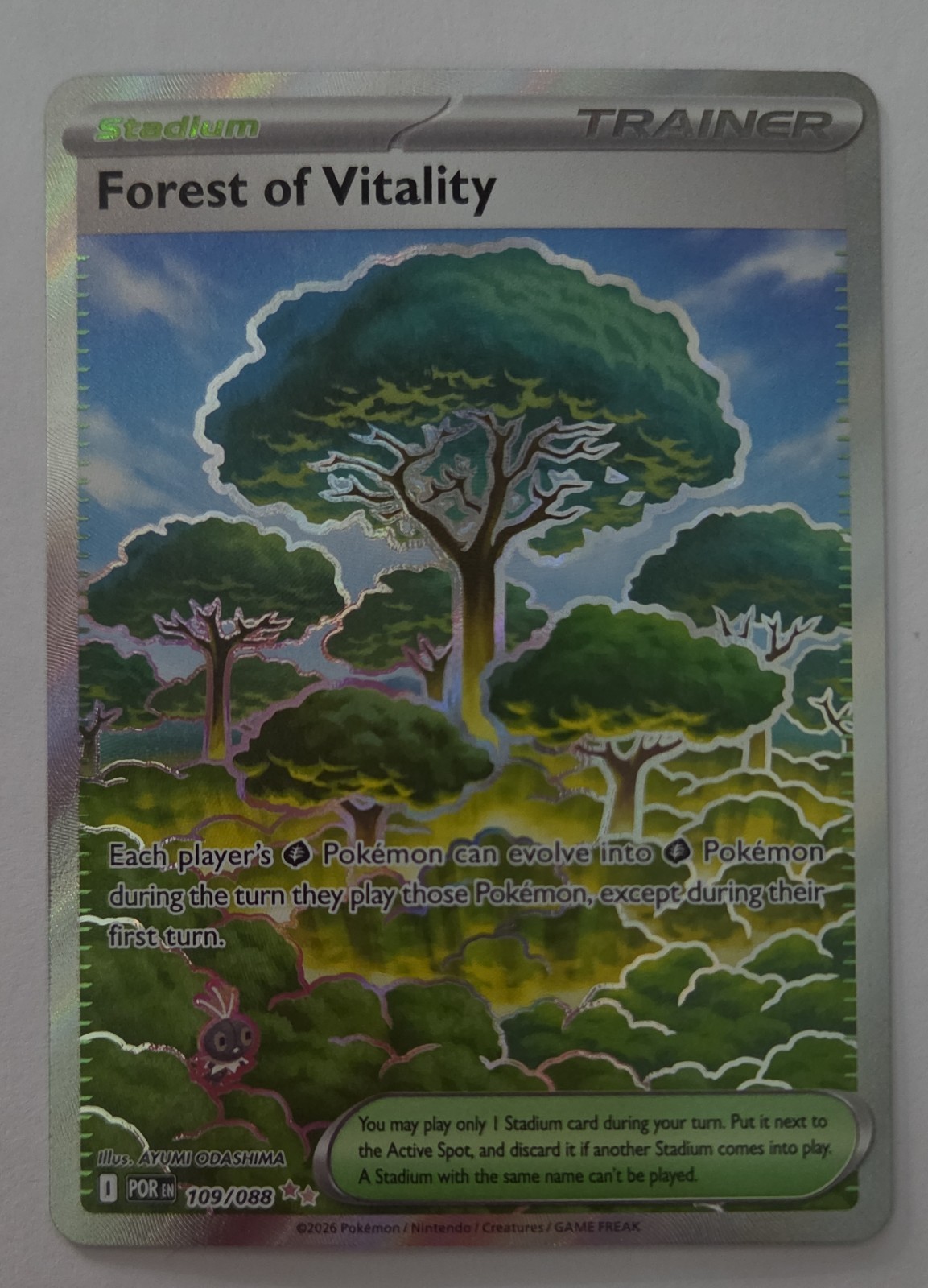 Forest of Vitality Ultra Rare 109/088 Me03: Perfect Order Holo