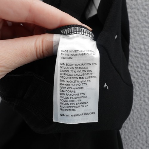 Chicos Juliet 360 Samt Blumenapplikation Knöchelhose Größe 3 US 16 schwarz Damen - Bild 11 von 13