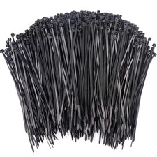 1000 Pcs Black Zip Ties, 3 Inch Small Self-Locking Nylon Cable 3",