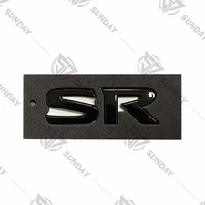 3D Raised SR Rear Tailgate Letters Emblem For ALTIMA Trunk Lid Badge Gloss Black