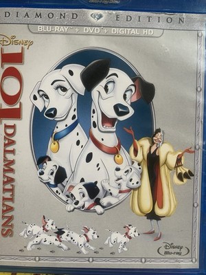 101 Dalmatians Diamond Edition (Blu-ray, 1961) Dvd NOT Included. - Free Shipping