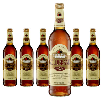 6 x Nordbrand Nordhausen Goldbrand Weinbrand